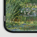 Water Lilies and Japanese Footbridge, Claude Monet Laptop Sleeve Gallery Image 3