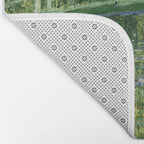 Water Lilies and Japanese Footbridge, Claude Monet Bath Mat Gallery Image 2
