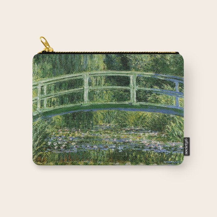 Water Lilies and Japanese Footbridge, Claude Monet Carry All Pouch Gallery Image 1