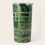 Water Lilies and Japanese Footbridge, Claude Monet Travel Mug Gallery Image 1
