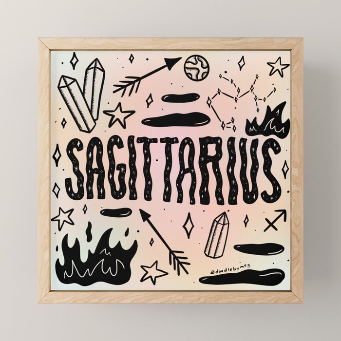 Celestial Sagittarius Mini Art Print Gallery Image 1