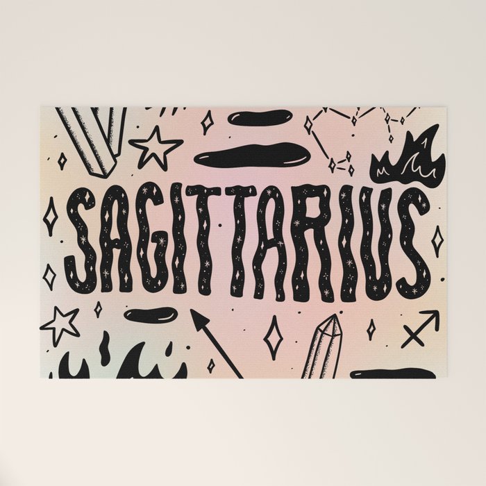 Celestial Sagittarius Welcome Mat Gallery Image 1