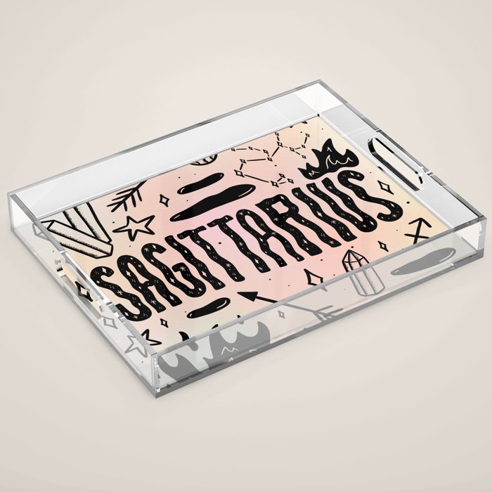 Celestial Sagittarius Acrylic Tray Gallery Image 1