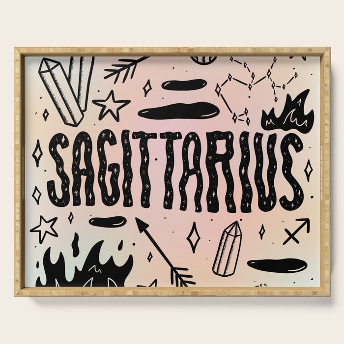 Celestial Sagittarius Serving Tray Gallery Image 1