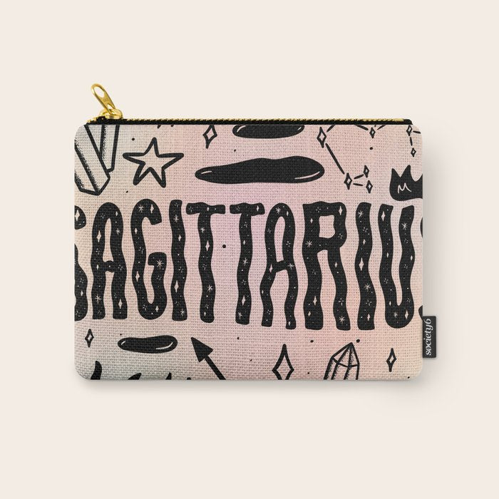 Celestial Sagittarius Carry All Pouch Gallery Image 1
