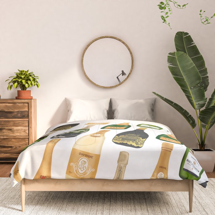 Champagne Bottles Comforter Gallery Image 3