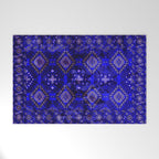 Oriental Opulence: Royal Blue Velvet Moroccan Majesty Welcome Mat Gallery Image 1