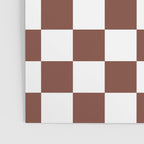 Checkered (Brown & White Pattern) Poster Gallery Image 3