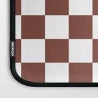 Checkered (Brown & White Pattern) Laptop Sleeve Gallery Image 3