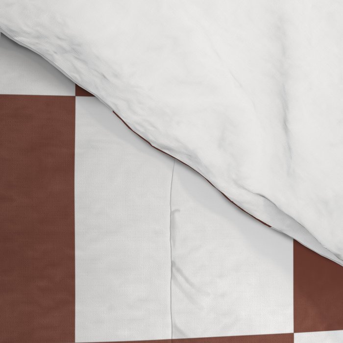Checkered (Brown & White Pattern) Comforter Gallery Image 4