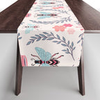 Queen Bee - Coral Pink Table Runner Gallery Image 1