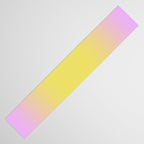 Ombre Arch IV Pink Yellow Sunrise Gradient Modern Geometric Lines Table Runner Gallery Image 3