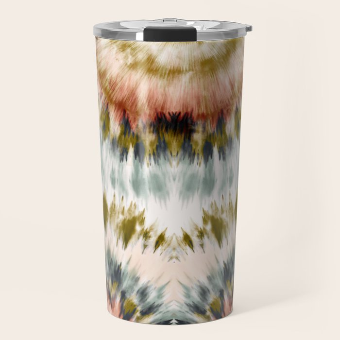 Mosaic tie dye 45B Travel Mug Gallery Image 1