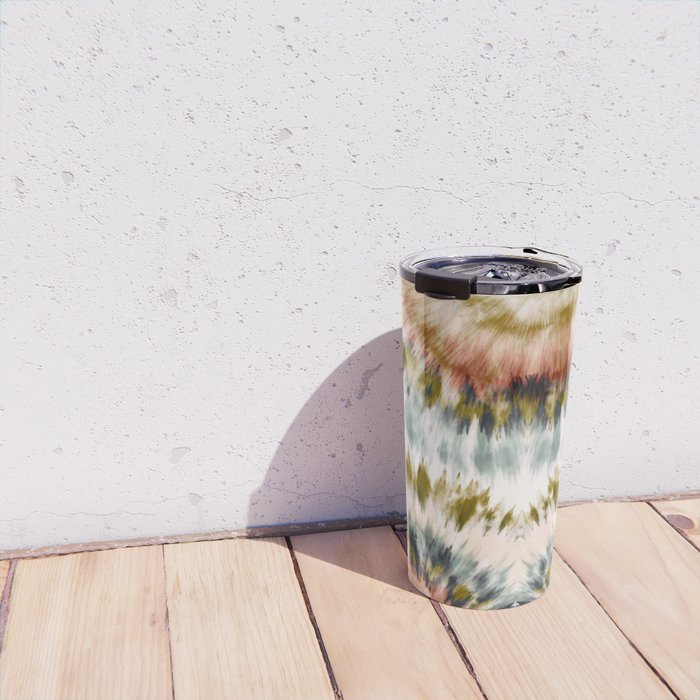Mosaic tie dye 45B Travel Mug Gallery Image 4