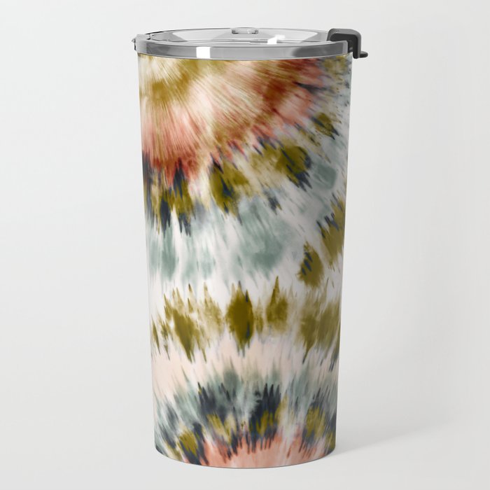 Mosaic tie dye 45B Travel Mug Gallery Image 2