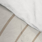 Minimal Line Curvature V Natural Neutral Mid Century Modern Arch Abstract Comforter Gallery Image 4
