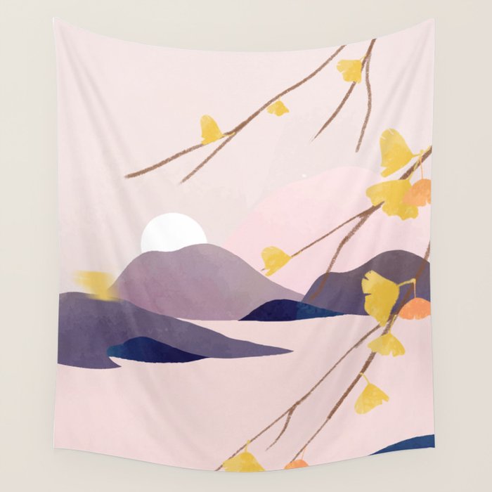 Midnight Bloom 02 Wall Tapestry Gallery Image 1