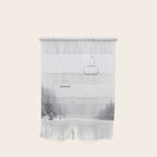 Winter Ski Lift - Chairlift  Wall Hanging Gallery Image 1