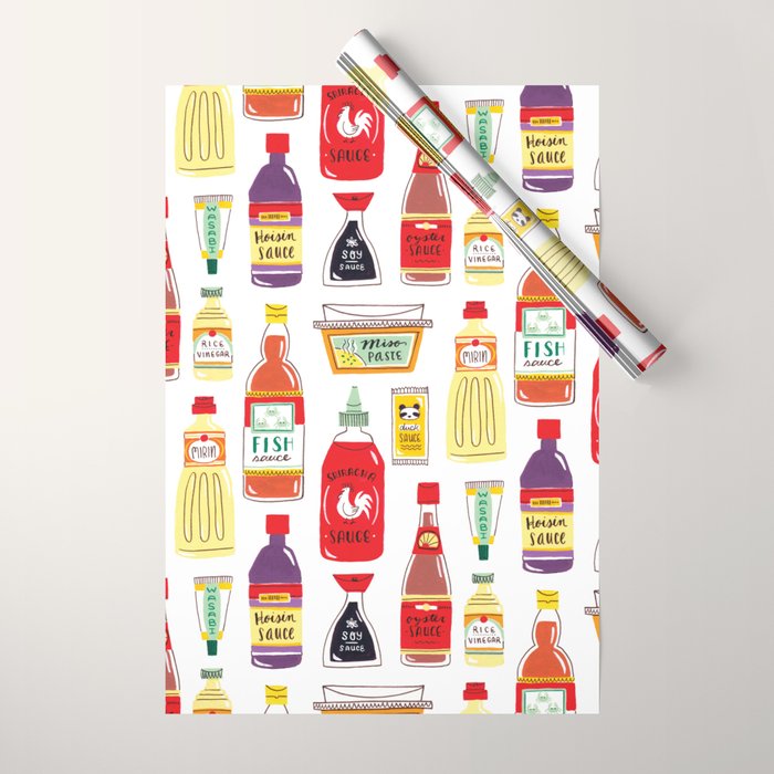 Asian Seasonings Wrapping Paper Gallery Image 1