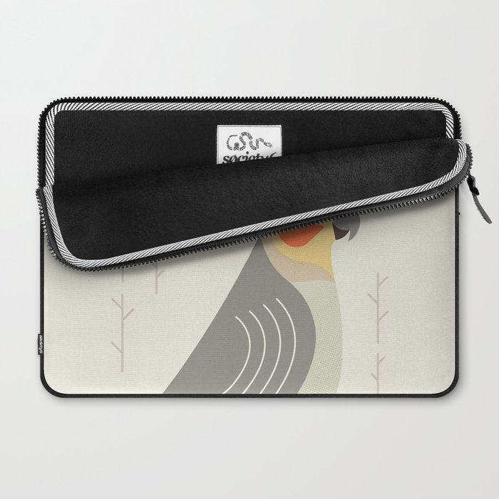 Cockatiel, Bird of Australia Laptop Sleeve Gallery Image 2