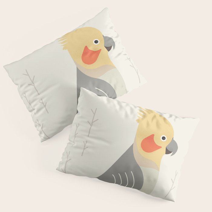 Cockatiel, Bird of Australia Pillow Sham Gallery Image 1