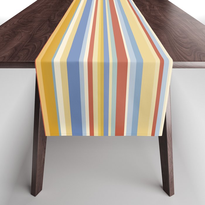 Classic Stripes VIII - 70s Summer Table Runner Gallery Image 1
