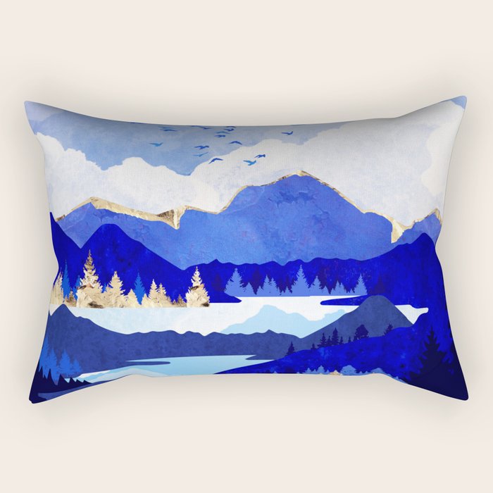Blue Lake Rectangular Pillow Gallery Image 2