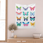 Colorful Butterflies  Wall Tapestry Gallery Image 2