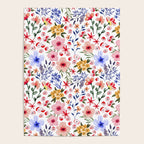 Simple colorful flowery meadow Poster Gallery Image 4