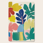 Vibrant bold playful plants Cutting Board Gallery Image 1