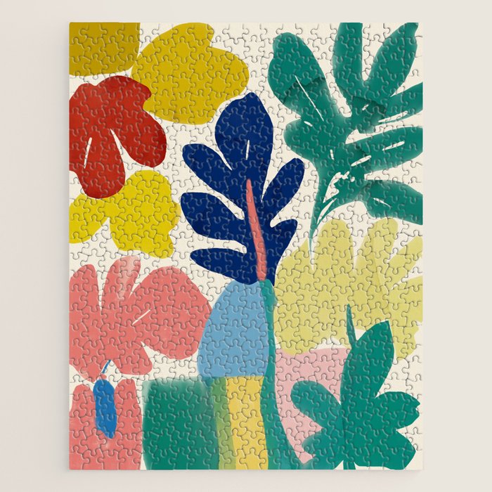 Vibrant bold playful plants Jigsaw Puzzle Gallery Image 1