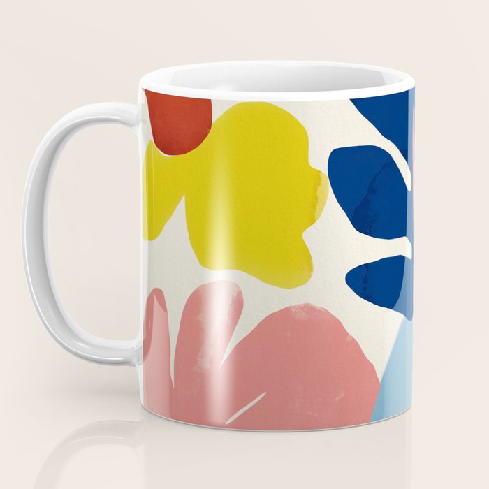Vibrant bold playful plants Coffee Mug Gallery Image 3