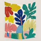 Vibrant bold playful plants Wall Tapestry Gallery Image 4