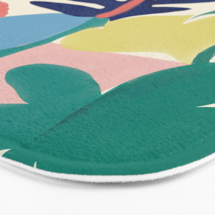 Vibrant bold playful plants Bath Mat Gallery Image 3