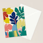 Vibrant bold playful plants Stationery Card Gallery Image 2