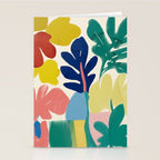 Vibrant bold playful plants Stationery Card Gallery Image 2