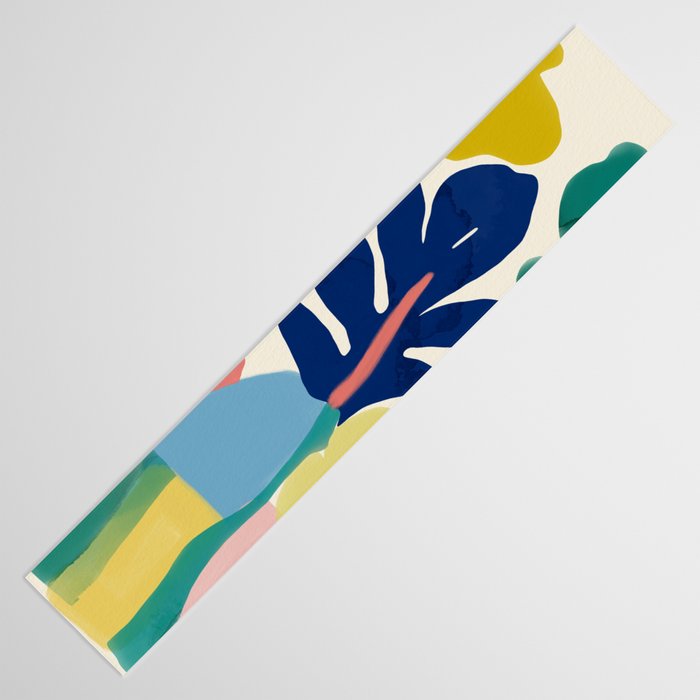 Vibrant bold playful plants Table Runner Gallery Image 3