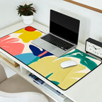 Vibrant bold playful plants Desk Mat Gallery Image 2
