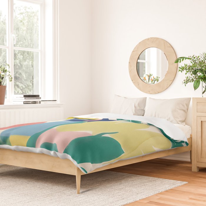 Vibrant bold playful plants Duvet Cover Gallery Image 2