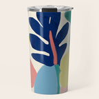 Vibrant bold playful plants Travel Mug Gallery Image 1