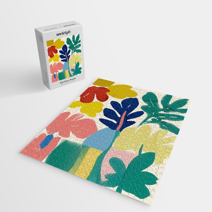 Vibrant bold playful plants Jigsaw Puzzle Gallery Image 2