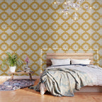 Southwestern Minimalism - Golden Yellow Neutral Beige Wallpaper Gallery Image 3