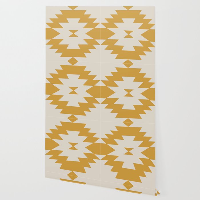 Southwestern Minimalism - Golden Yellow Neutral Beige Wallpaper Gallery Image 2