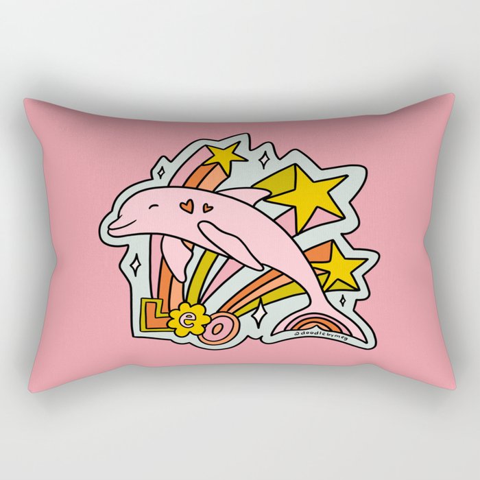 Leo Dolphin Rectangular Pillow Gallery Image 2