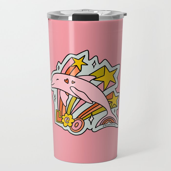 Leo Dolphin Travel Mug Gallery Image 1