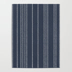 Ethnic Spotted Stripes in Blue Poster Gallery Image 4