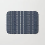 Ethnic Spotted Stripes in Blue Bath Mat Gallery Image 1