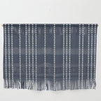 Ethnic Spotted Stripes in Blue Wall Hanging Gallery Image 1