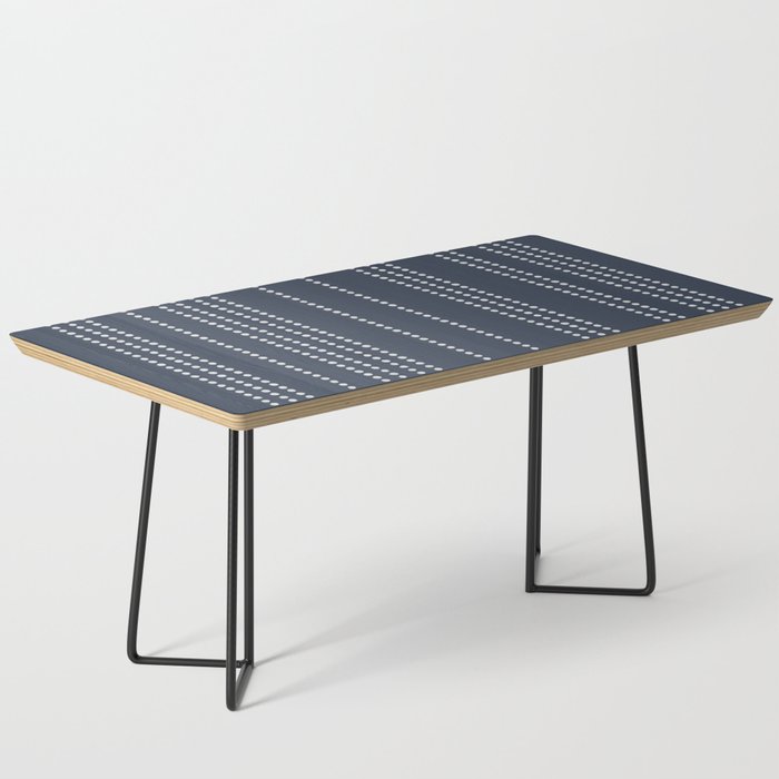 Ethnic Spotted Stripes in Blue Coffee Table Gallery Image 1