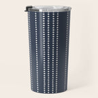 Ethnic Spotted Stripes in Blue Travel Mug Gallery Image 3